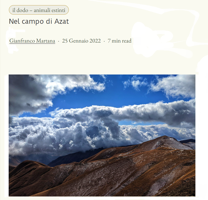 Copertina o estratto di Nel campo di Azat